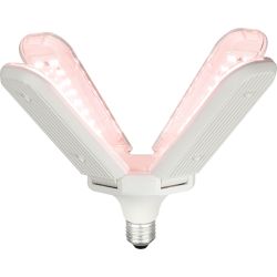 Фитолампа для растений светодиодная ЭРА GREEN LINE ФИТО-40W-PL-E27-GR 4-х лепестковая красно-синего спектра 40 Вт Е27 | Фитолампы Е27