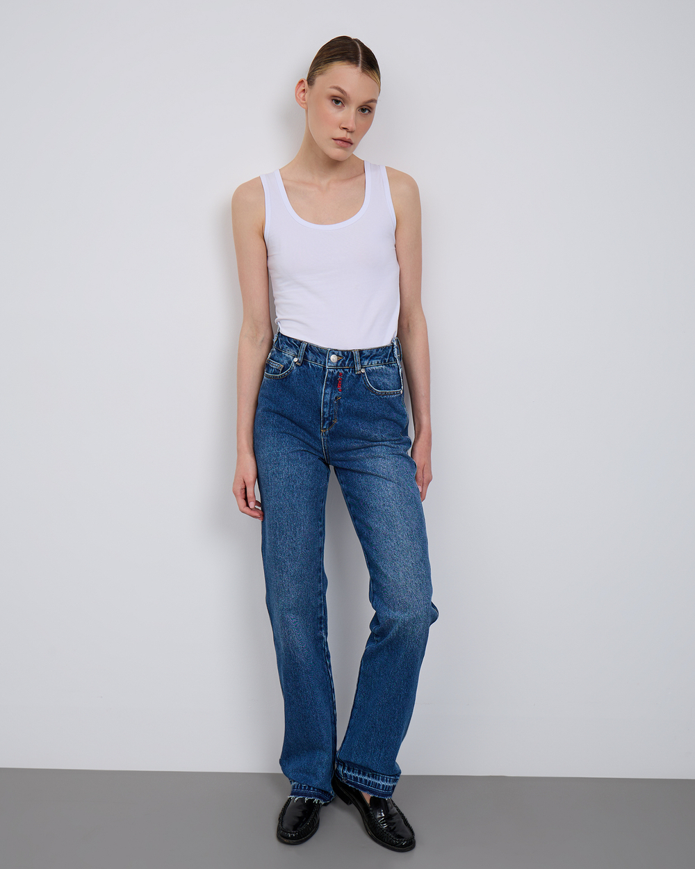 Джинсы STRAIGHT DOUBLE PANTS Blue