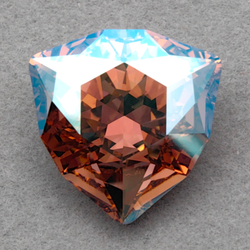 Swarovski 4706 Trilliant FS, Vintage Rose Shimmer F