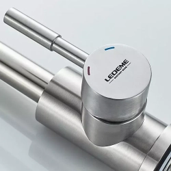 Смеситель для кухни Ledeme L4998-3 нержавеющая сталь