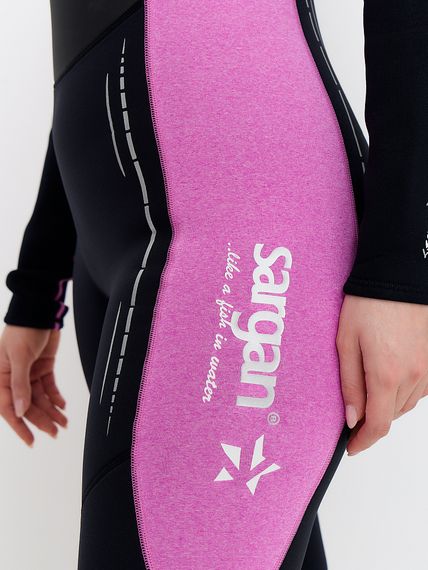 Гидрокостюм Sargan Nero 2.0 Long lady 3 мм черно-фиолетовый