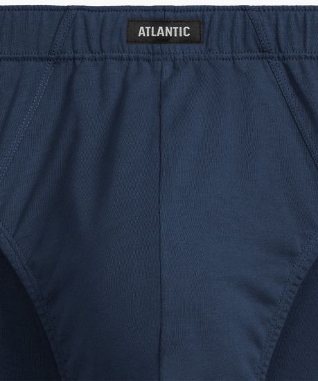 Мужские трусы (5шт) слипы классика Atlantic 5SMP-003, хлопок, темно-синий + темно-голубой + светло-зеленый + индиго + темно-голубой