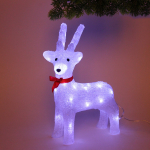 Фигура светодиодная «Олененок» 24*17*37 см, 30 лампы LED, (авторежим), 220V, Белый