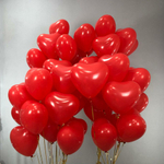Сет латексных шаров «Красные сердца»