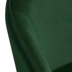 Стул-полукресло Emil зеленый с золотыми ножками