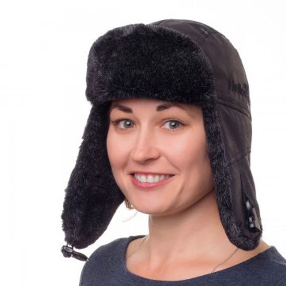 Ушанка Helios Angara Мех Меланж/Крэк Лайт цвет черный размер XL