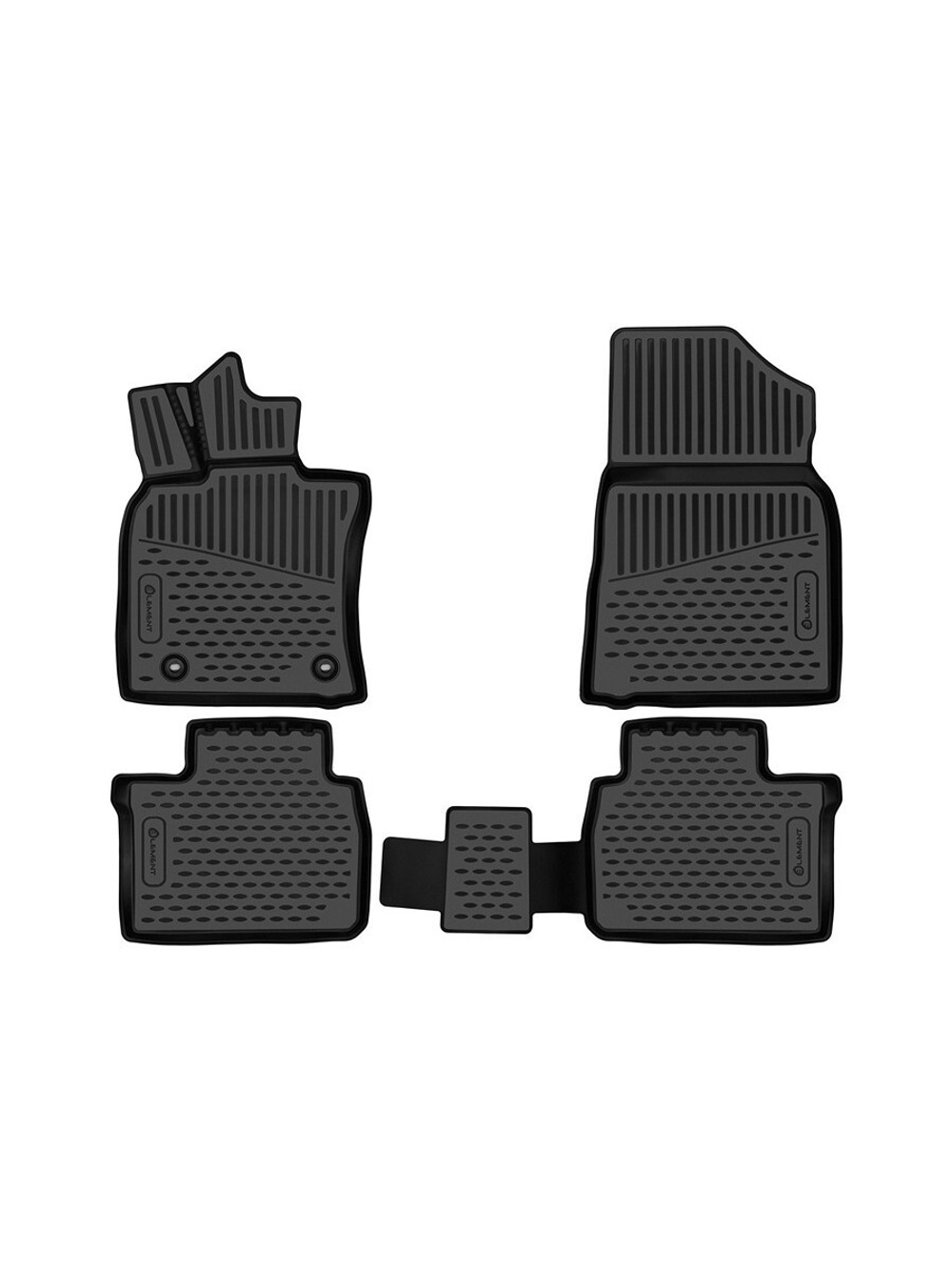 Коврики в салон для TOYOTA Camry (XV80) 2023 - 4шт. (полиуретан) ELEMENT3DAN0944210K