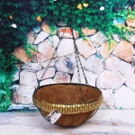 Кашпо для цветов «Коковита» с кокосовым волокном, подвесное d=30см P126 ДоброСад