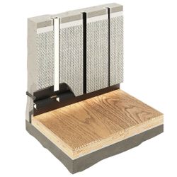 Теневой профиль разделительный анодированный бронзовый, 3000x5x10 мм