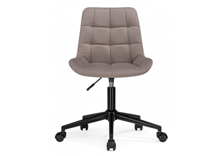 Офисное кресло Woodville Честер латте, черный, ножки черные