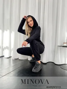 Костюм 3113-черный Minova