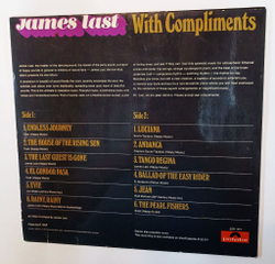Винтажная виниловая пластинка LP James Last With Compliments (Germany 1970)