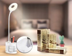 Ambrella Настольная светодиодная лампа со встроенной аккумулятороной батареей и органайзером Desk DE561