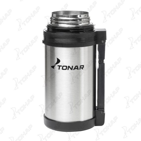 Термос TONAR 1200ML HS.TM-011  (дополн.пласт.чашка, скл.ручка, ремень)
