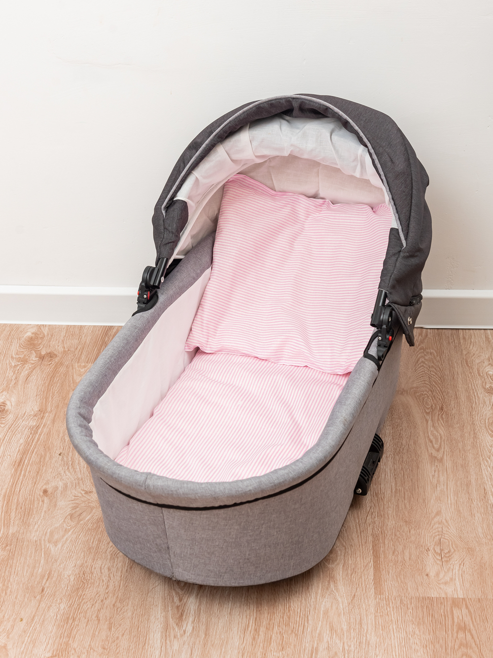 Комплект в коляску Зайки серые