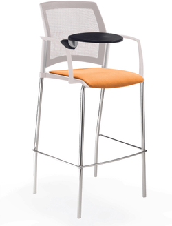 Rewind стул барный со спинкой-сеткой