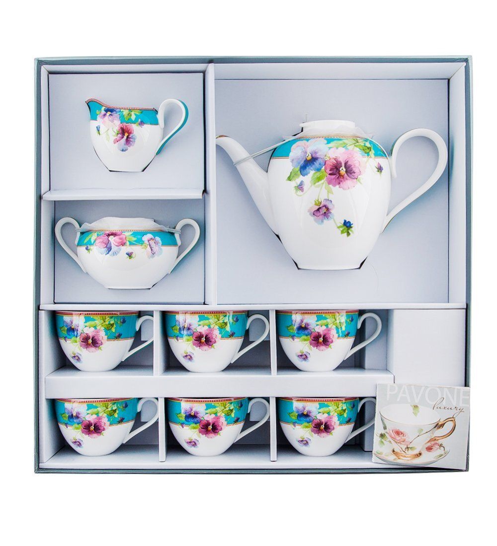 Pavone JK-116 Чайный сервиз 15 пр. на 6 перс. «Виола» (Viola  )