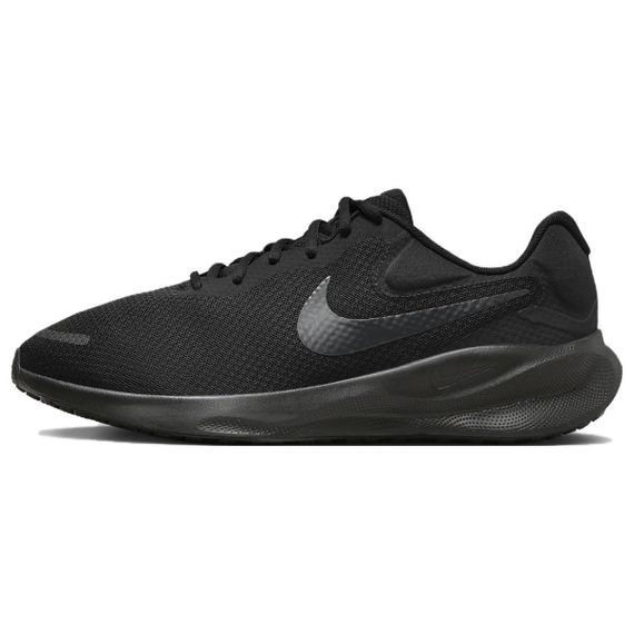 NIKE REVOLUTION 7 Бежевые кроссовки Низкий верх Черные Мужские