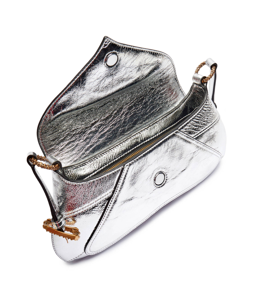 Кожаная сумка через плечо Pinko - серебряный(103763 A1VB)