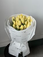 Букет из 25 лимонного тюльпана-S