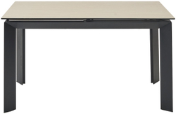 Стол CREMONA 140 TL-142, испанская керамика/ черный каркас, ®DISAUR
