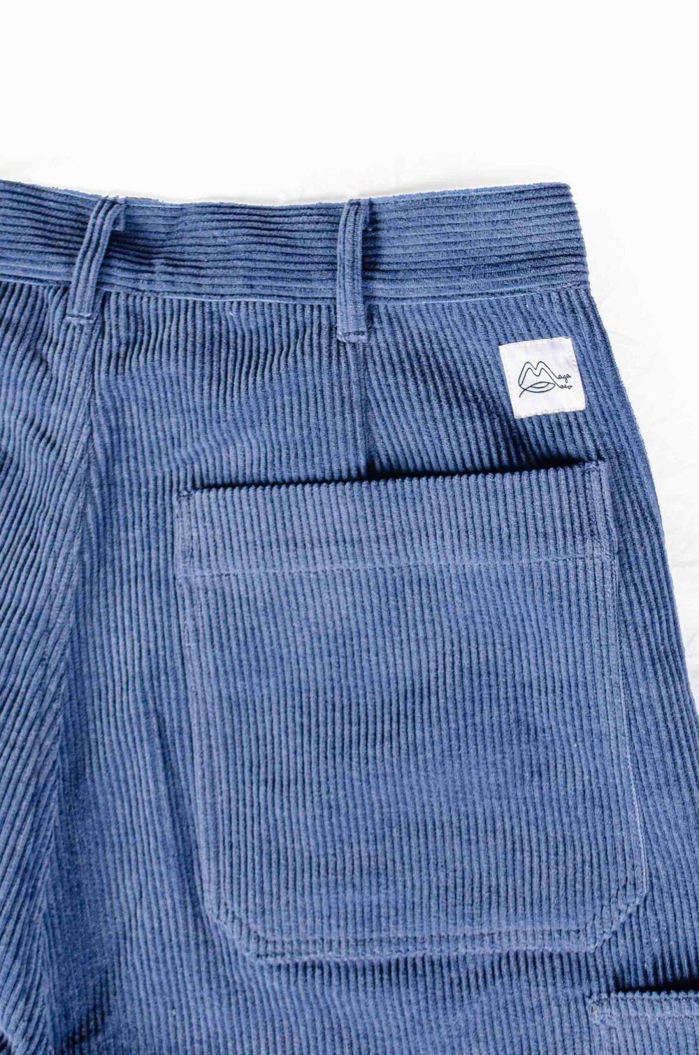 Брюки Cord work pants blue