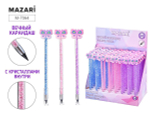 Карандаш вечный "Бабочки" с кристаллами внутри корпуса, 3 цв.в ассорт. (Mazari)