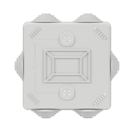 Коробка уравнивания потенциалов, 8 зажимов, 6 вводов  д.20мм, 80х80х40мм, IP44