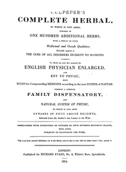 Culpeper's Complete herbal | N. Culpeper