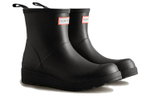HUNTER Waterproof Rain Boots Women"s Black Dial With White Logo
