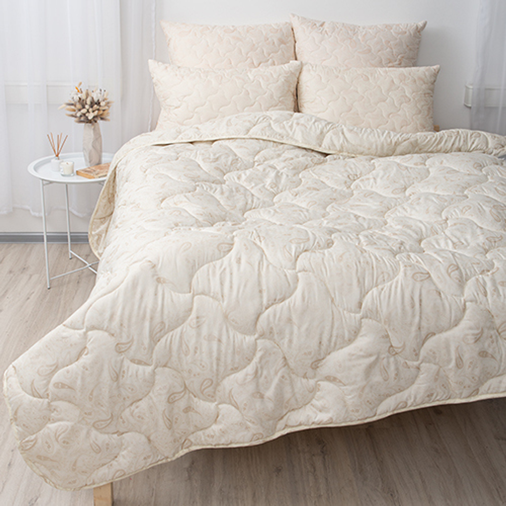 Одеяло 200*215см Традиция стандарт овечья шерсть 150г, поплекс (мнг)