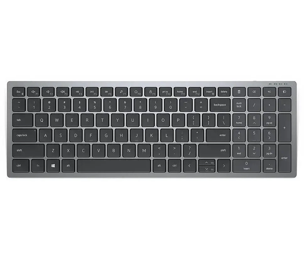 Keyboard Dell/Compact Multi-Device Wireless Keyboard - KB740 - Russian (QWERTY)/Bluetooth