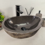 Раковина из речного камня RS-65593 50*35*15 0856
