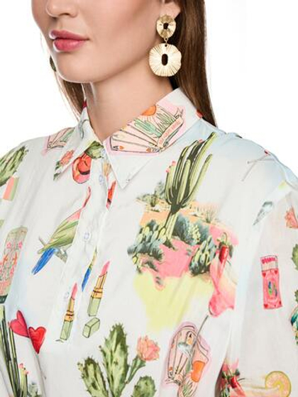 Marc Cain Платье-рубашка с принтом