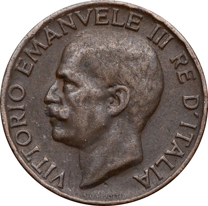5 чентезимо 1919-1937 Италия XF