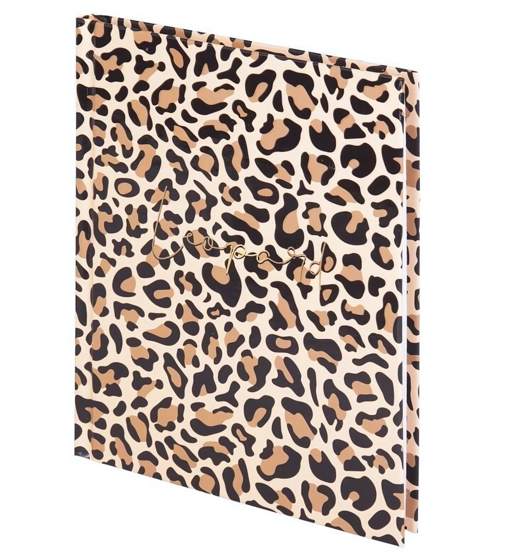 Блокнот А6 80л,клетка,твердый переплет "Leopard"(STAFF)