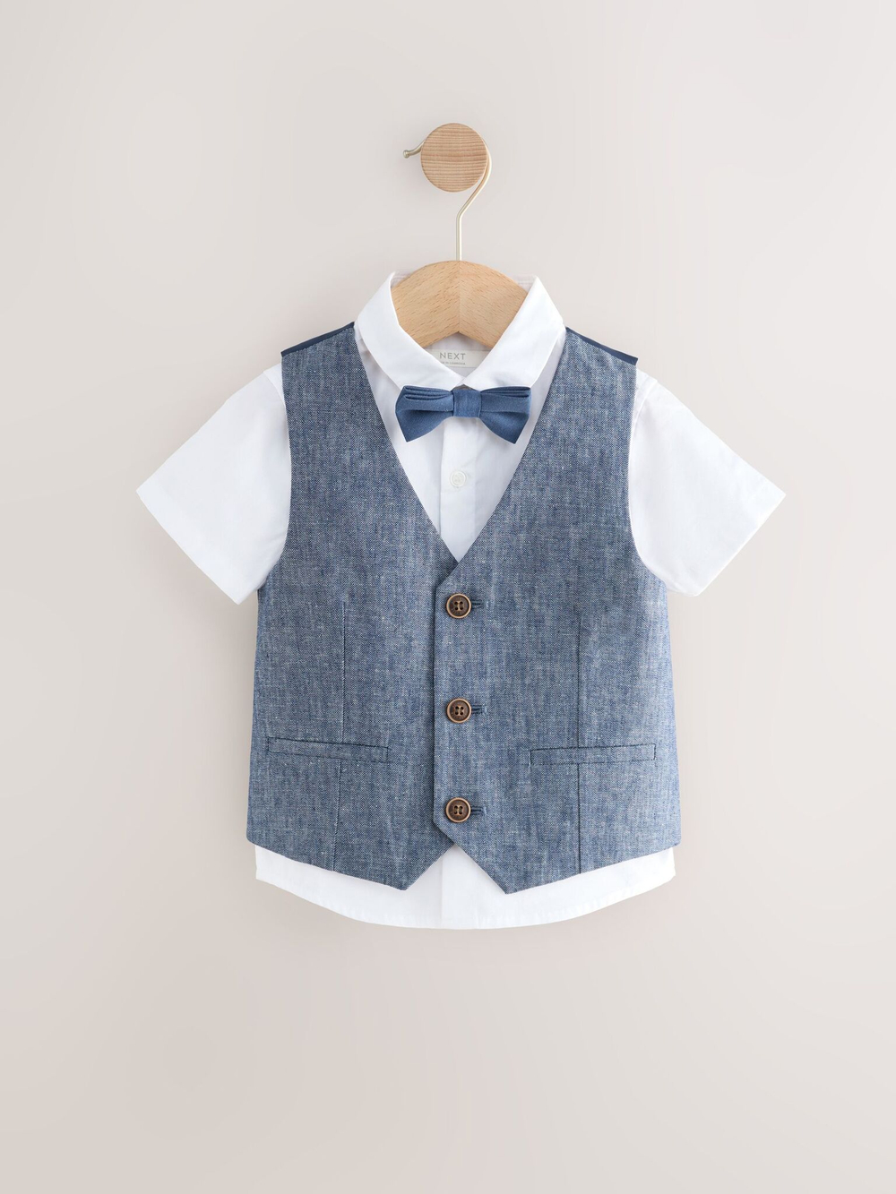 Комплект из трех предметов для мальчика Next AG8-616, Синий, Белый