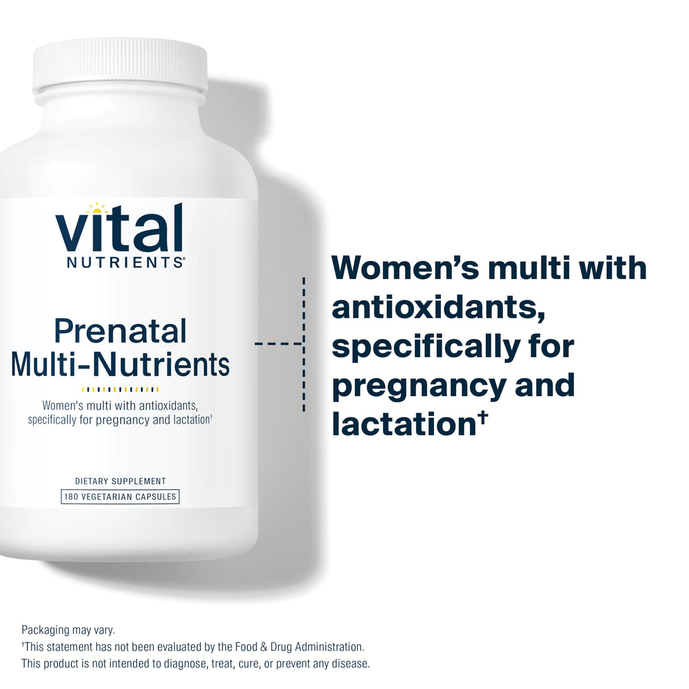 Vital Nutrients, мультипитательные вещества для беременных, 180 вегетарианских капсул