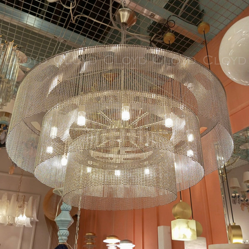 Люстра Cloyd ONASSIS C12 / Ø80 см - никель сатин (арт.11358)