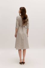 Wrap linen dress