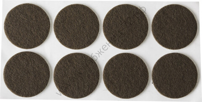 STAYER d 18 мм, самоклеящиеся, фетровые, 8 шт. коричневые, мебельные накладки (40910-28)