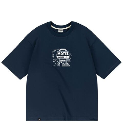 Футболка Haided WASTE A DAY RLXD FIRM TEE ink.blue