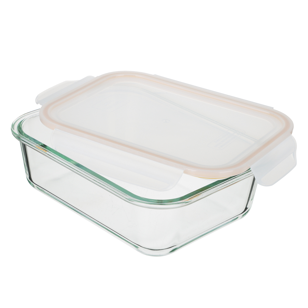 BY COLLECTION Контейнер герметичный для продуктов 1,04л (21х16,1х6,7см), жаропрочное стекло