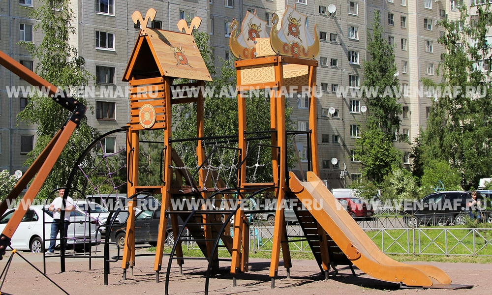 Игровой танцующий городок Викинг