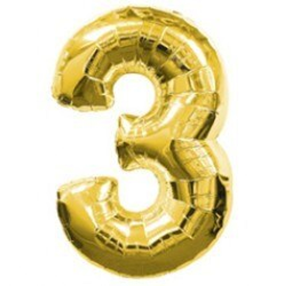 Цифра "3" (цвет на выбор) 1 шт
