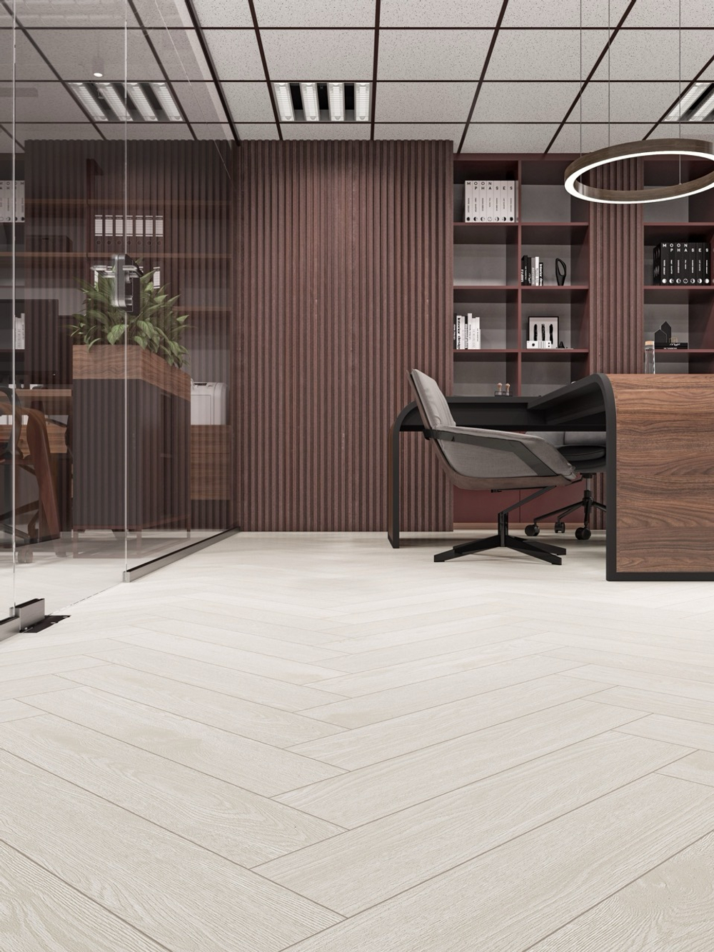 Ламинат SPC CronaFloor Herringbone Дуб Нант