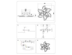 Ambrella Управляемый светодиодный светильник Ice FA1725