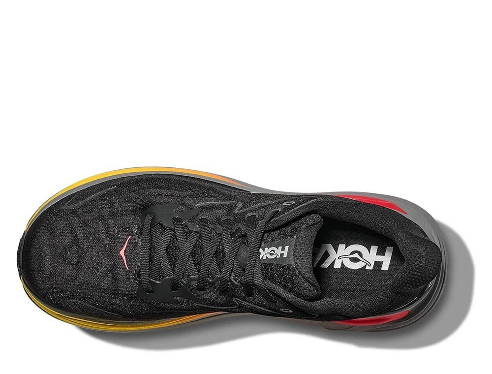 Кроссовки для бега мужские Hoka Clifton 10 Черно-Оранжевые