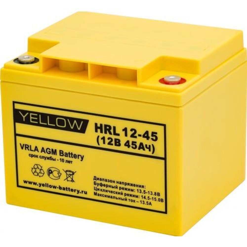 Аккумуляторная батарея Yellow HR 12-45 — Фото №1 