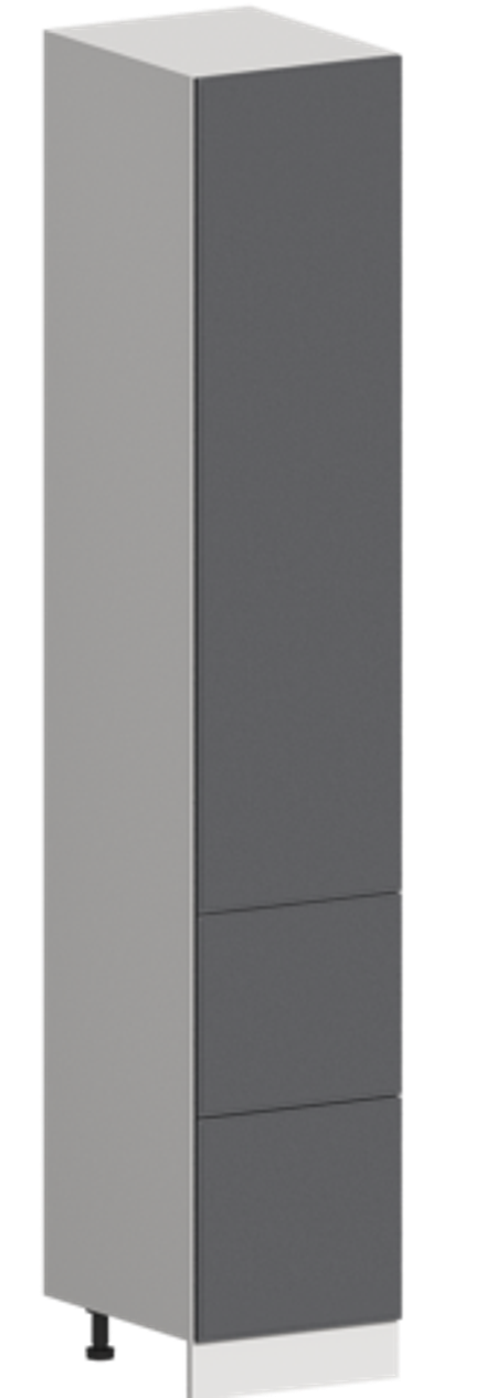 Кухня Модуль ШП2Я 400 Графит / Графит Софт